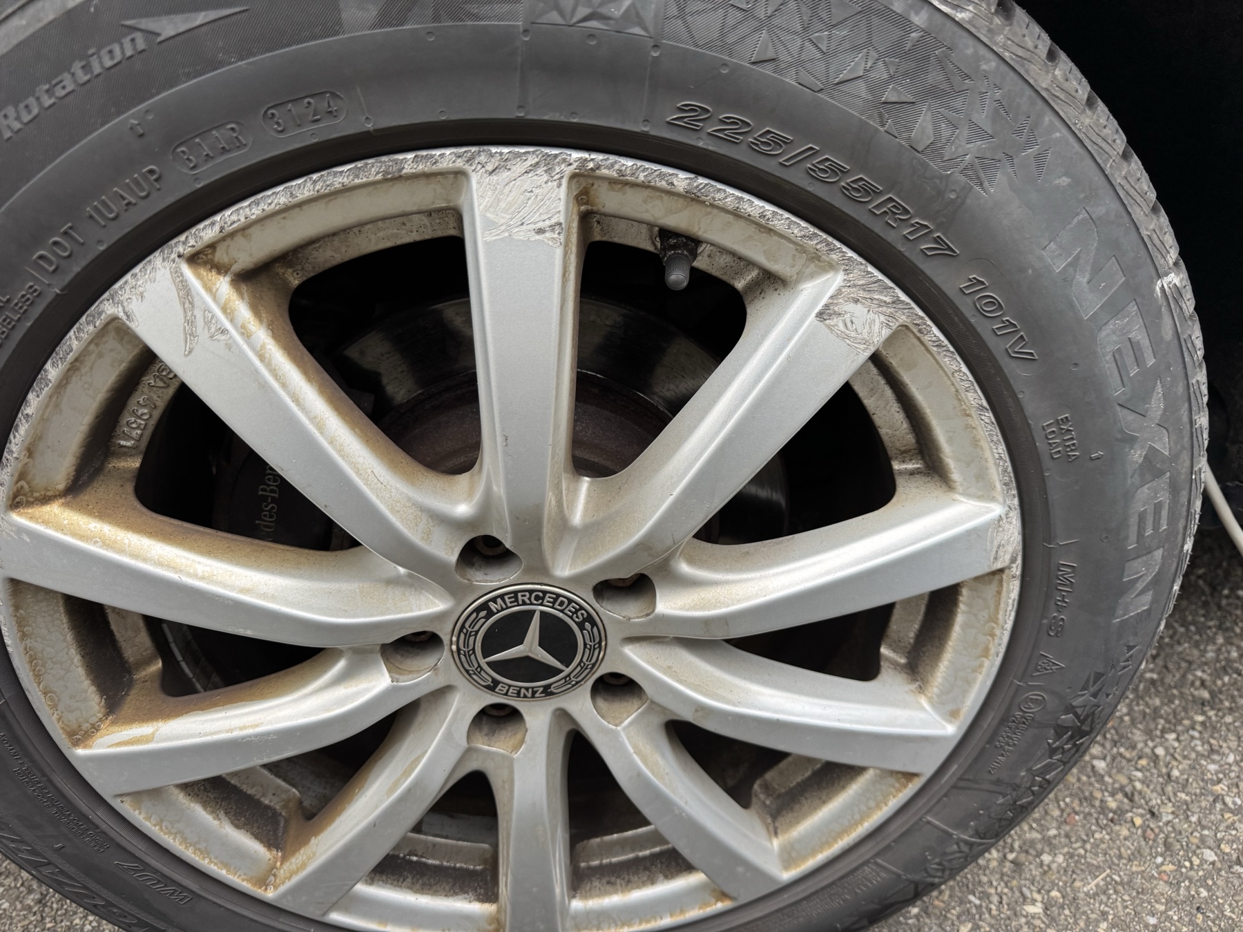 Alufelge Gebrauchsspuren